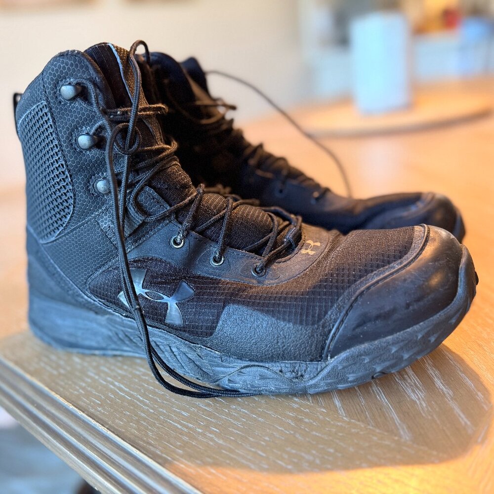 Tactical Boots Zipper Under Armour Valsetz
